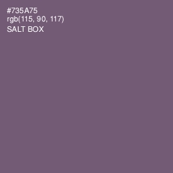 #735A75 - Salt Box Color Image